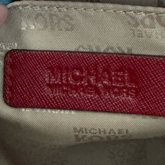 Michael Kors Red and Brown Handbag - Picture 9 of 9